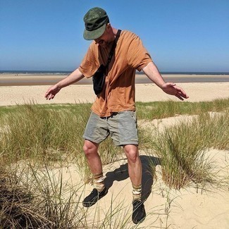 С чем носить темно-бирюзовую бейсболку мужчине