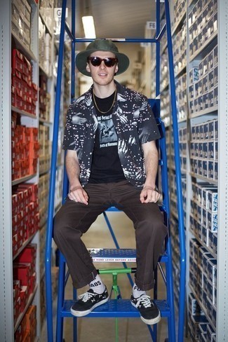 С чем носить темно-бирюзовую панаму мужчине