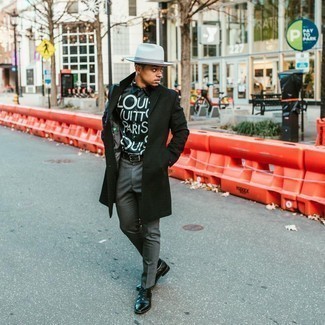 С чем носить темно-бирюзовое длинное пальто