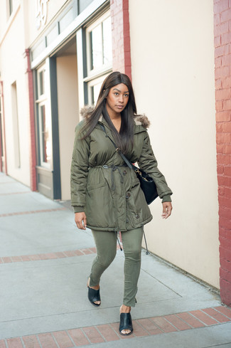 С чем носить темно-бирюзовые джинсы скинни