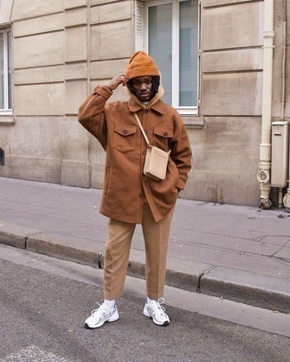 С чем носить табачную шапку мужчине