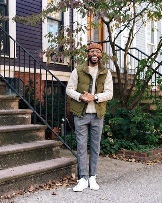 С чем носить табачную шапку мужчине