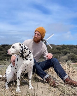 С чем носить табачную шапку мужчине