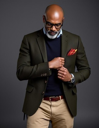 С чем носить табачный ремень мужчине