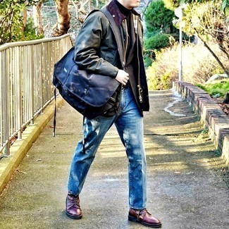 Какие повседневные ботинки носить с табачным пиджаком мужчине