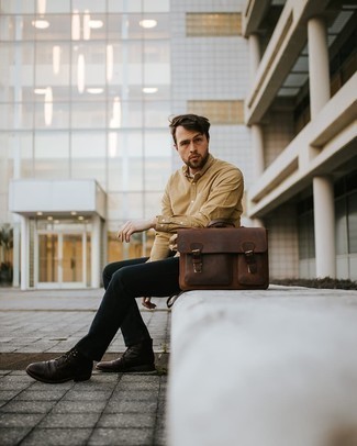 С чем носить табачный портфель