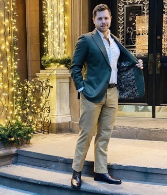 Какие пиджаки носить с табачными ботинками броги