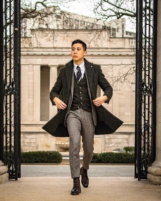 Какие костюмы носить с табачными ботинками броги