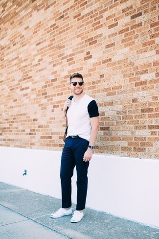 С чем носить табачный рюкзак из плотной ткани мужчине