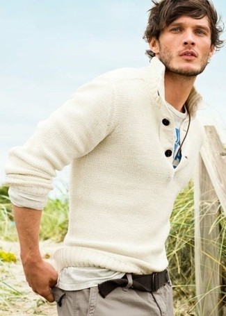 С чем носить табачный ремень из плотной ткани мужчине