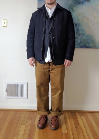 Какие пиджаки носить с табачными ботинками дезертами