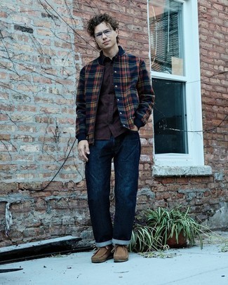 Какие бомберы носить с табачными ботинками дезертами