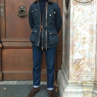 Какие водолазки носить с табачными ботинками дезертами