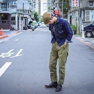 С чем носить табачную кепку мужчине