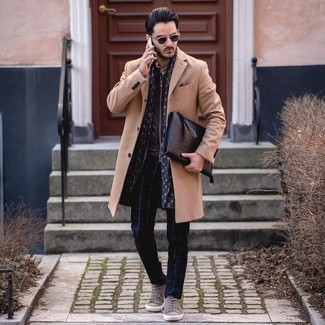 С чем носить табачную куртку без рукавов мужчине