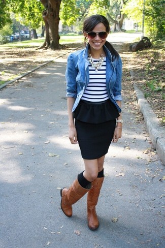 С чем носить табачные сапоги