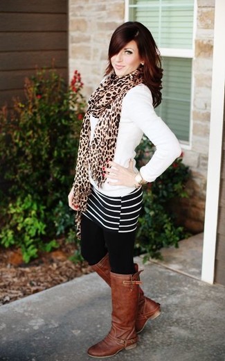 С чем носить табачные сапоги