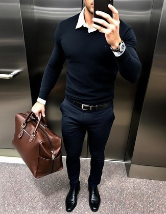 С чем носить табачный кожаный браслет мужчине