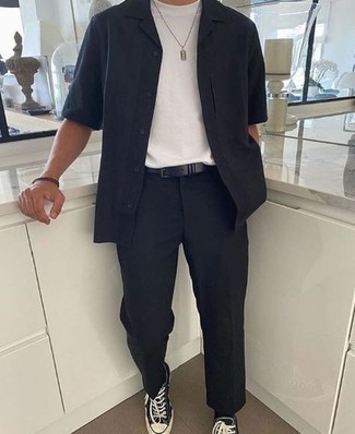 С чем носить табачный кожаный браслет мужчине