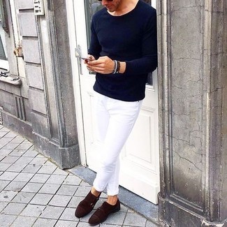 Какие джинсы носить с табачными монками