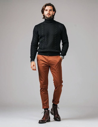 С чем носить табачные брюки мужчине