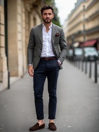 С чем носить табачный нагрудный платок