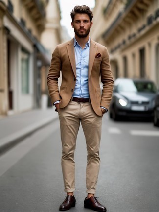 С чем носить табачный нагрудный платок