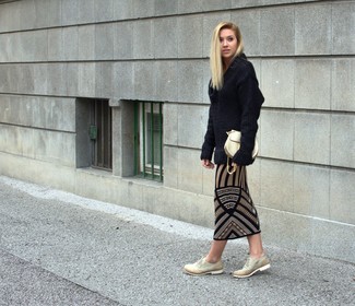 С чем носить табачную юбку