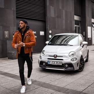 С чем носить табачную замшевую косуху мужчине