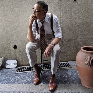 С чем носить табачные подтяжки