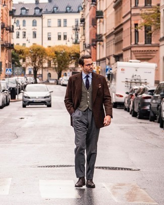 С чем носить табачное шерстяное пальто мужчине