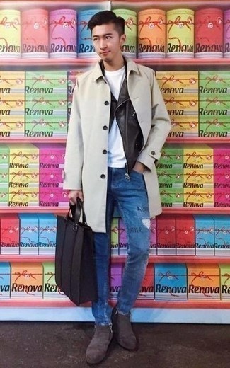 Как носить плащ с косухой мужчине