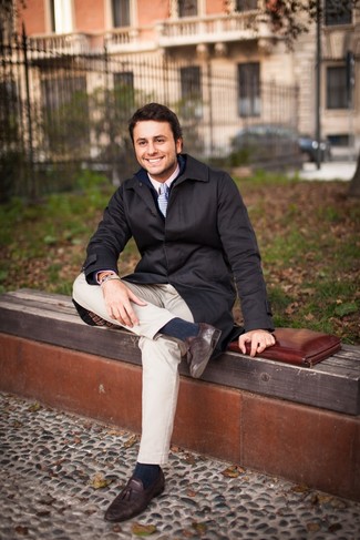 Как носить плащ с кардиганом мужчине