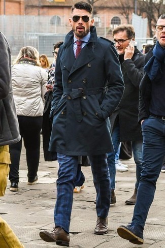 Как носить плащ с туфлями дерби