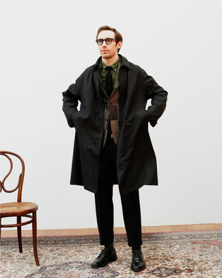 Как носить плащ с туфлями дерби