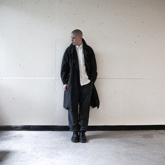 Как носить плащ с рубашкой с коротким рукавом мужчине