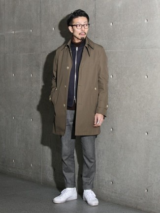 Как носить плащ с водолазкой мужчине