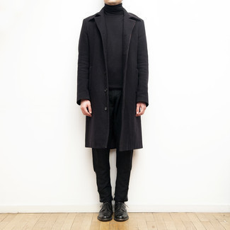 Как носить водолазку с брогами