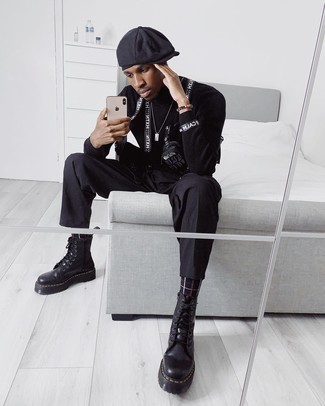 Как носить водолазку с повседневными ботинками мужчине