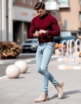 Как носить водолазку с ботинками челси мужчине