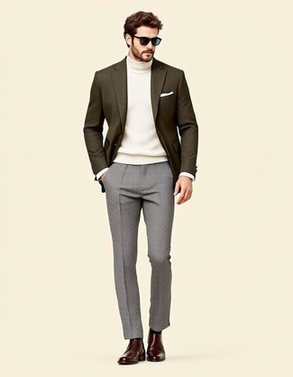 Как носить водолазку с брюками чинос