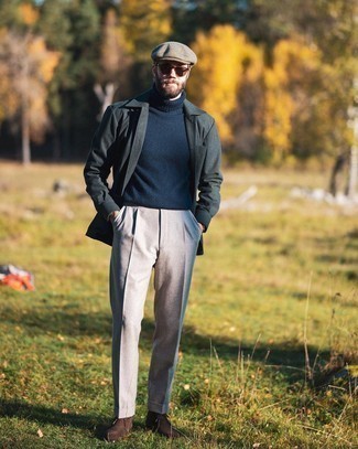 Как носить водолазку с ботинками дезертами