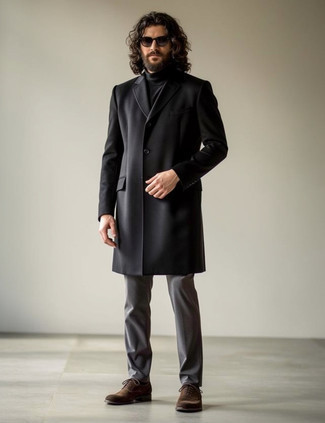 Как носить водолазку с классическими брюками мужчине