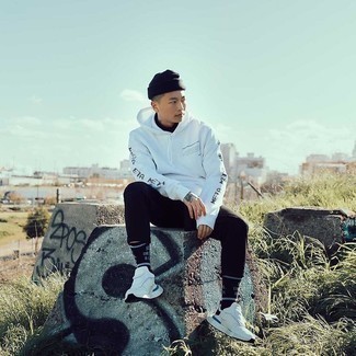 Как носить водолазку с худи мужчине