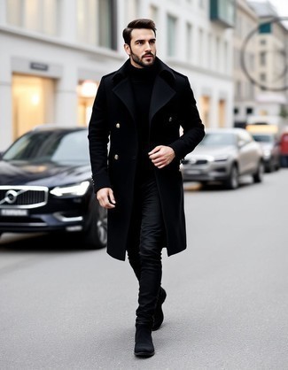 Как носить водолазку с джинсами мужчине