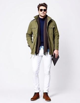 Как носить водолазку с джинсами мужчине