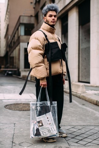 Как носить водолазку с курткой-пуховиком мужчине