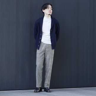 Как носить водолазку с кардиганом с отложным воротником мужчине