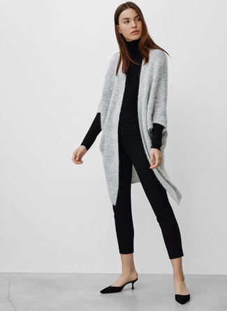 Как носить водолазку с узкими брюками