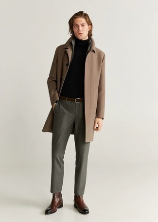 Как носить водолазку с свитером на молнии мужчине